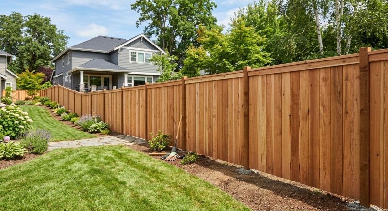 Wood Fence Installation project example